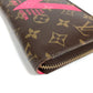 LOUIS VUITTON M60936 Monogram V Motif Zippy Wallet, Round Zipper, Long Wallet, Monogram Canvas, Unisex, Brown