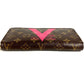 LOUIS VUITTON M60936 Monogram V Motif Zippy Wallet, Round Zipper, Long Wallet, Monogram Canvas, Unisex, Brown
