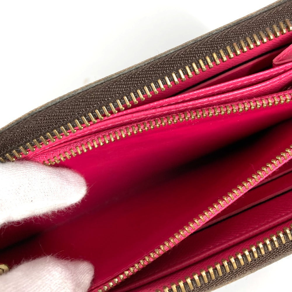 LOUIS VUITTON M60936 Monogram V Motif Zippy Wallet, Round Zipper, Long Wallet, Monogram Canvas, Unisex, Brown