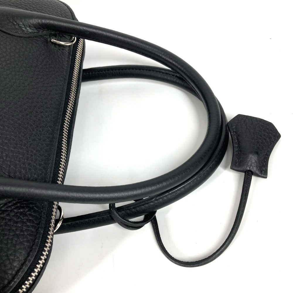 HERMES Bolide 31 Shoulder Bag, Tote Bag, Handbag, Taurillon Leather, Unisex, Black