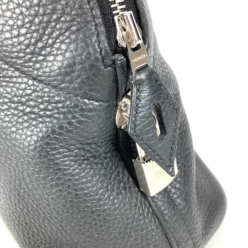 HERMES Bolide 31 Shoulder Bag, Tote Bag, Handbag, Taurillon Leather, Unisex, Black