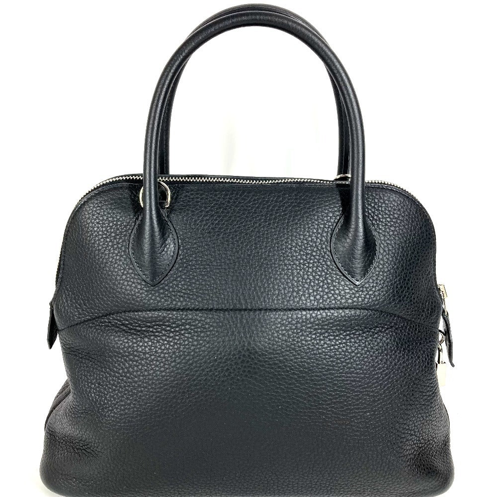 HERMES Bolide 31 Shoulder Bag, Tote Bag, Handbag, Taurillon Leather, Unisex, Black