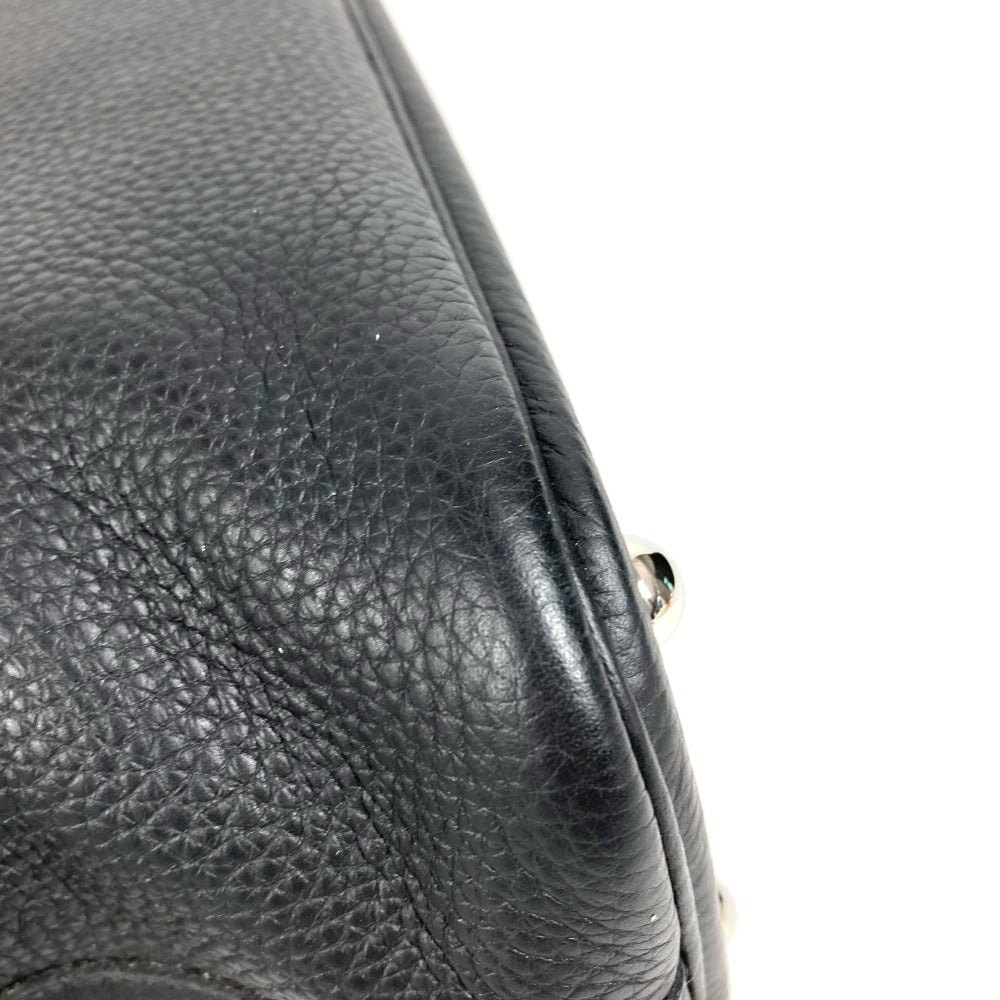 HERMES Bolide 31 Shoulder Bag, Tote Bag, Handbag, Taurillon Leather, Unisex, Black