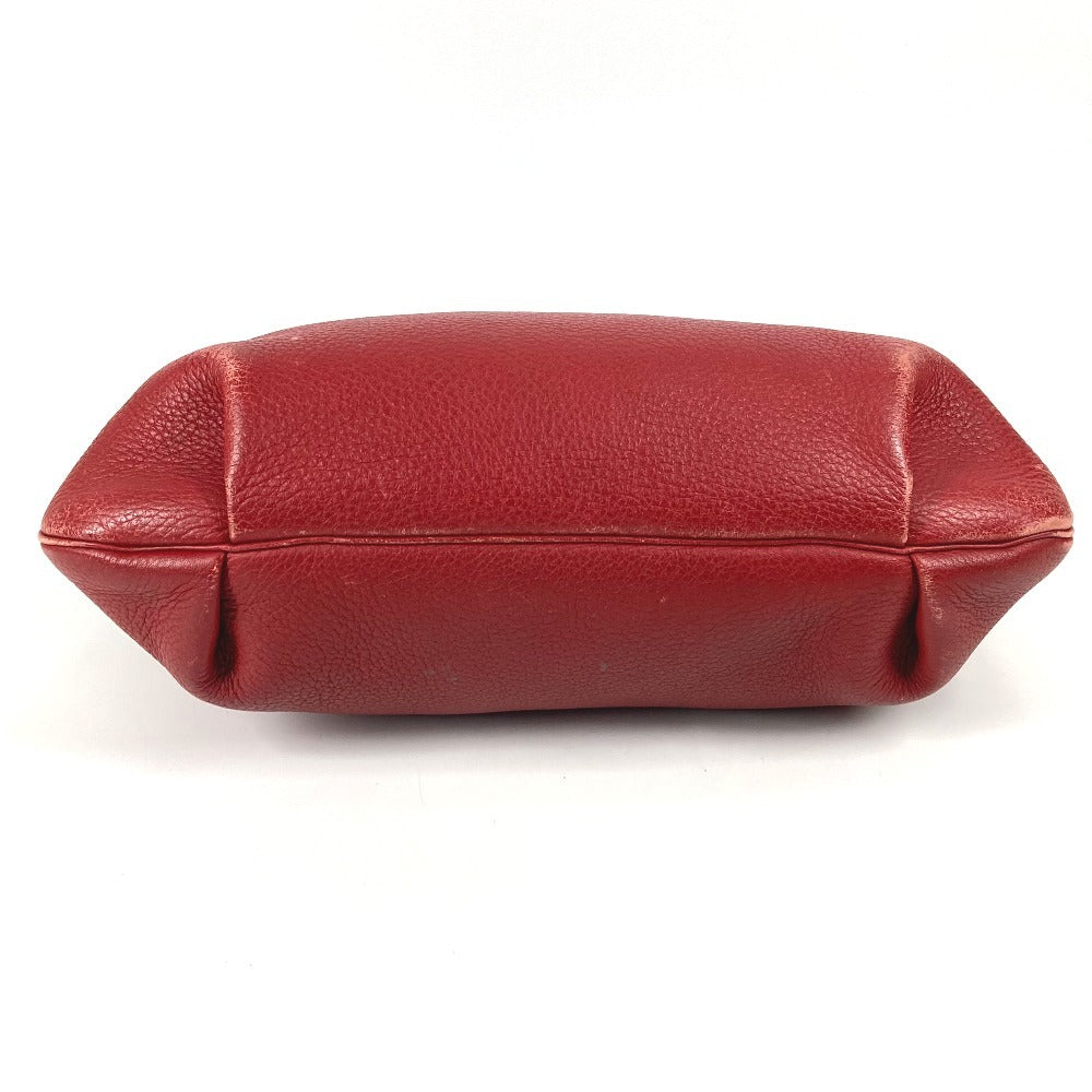 HERMES Vintage Rodeo de Rodeo de Bag, Crossbody Pochette Shoulder Bag, Leather, Unisex, Red