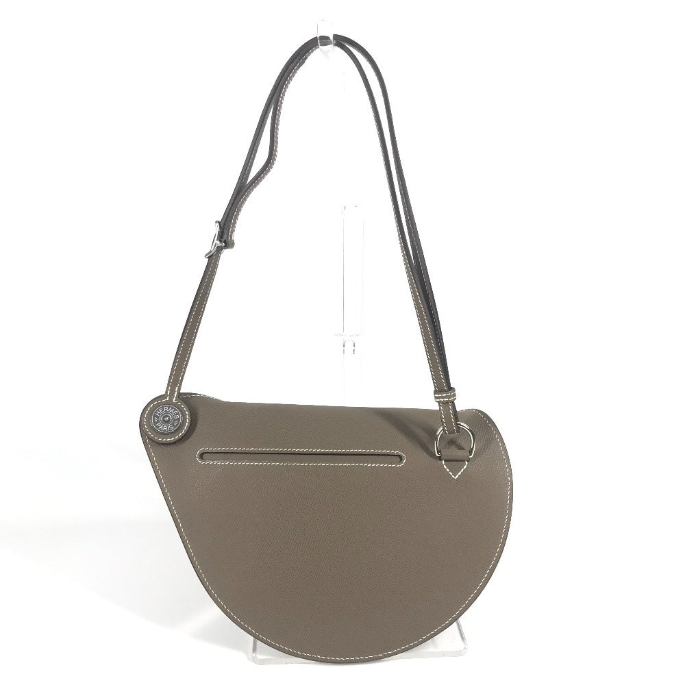 HERMES バッグ 《プティット・コース》 カバン 斜め掛け 肩掛け ショルダーバッグ エプソン ユニセックス エトゥープ グレー