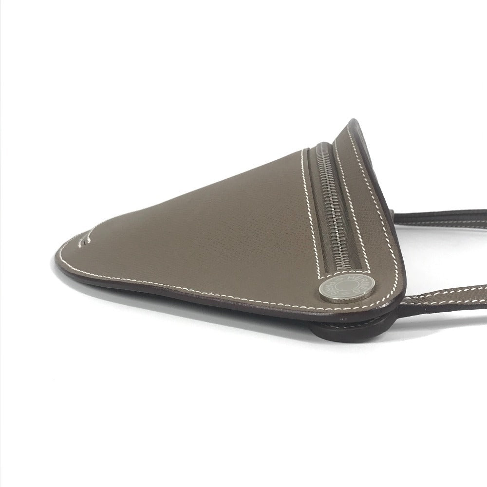 HERMES バッグ 《プティット・コース》 カバン 斜め掛け 肩掛け ショルダーバッグ エプソン ユニセックス エトゥープ グレー