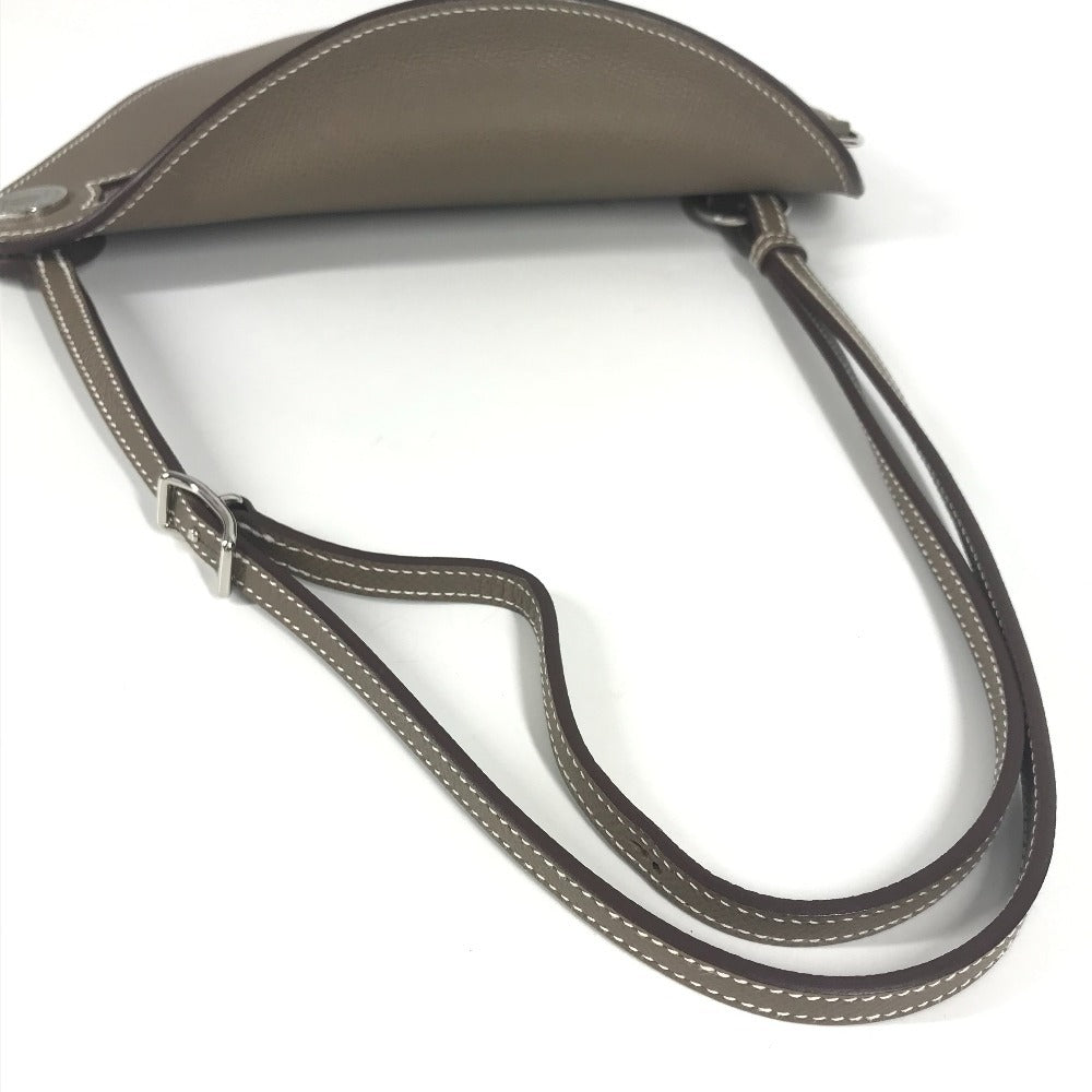 HERMES バッグ 《プティット・コース》 カバン 斜め掛け 肩掛け ショルダーバッグ エプソン ユニセックス エトゥープ グレー