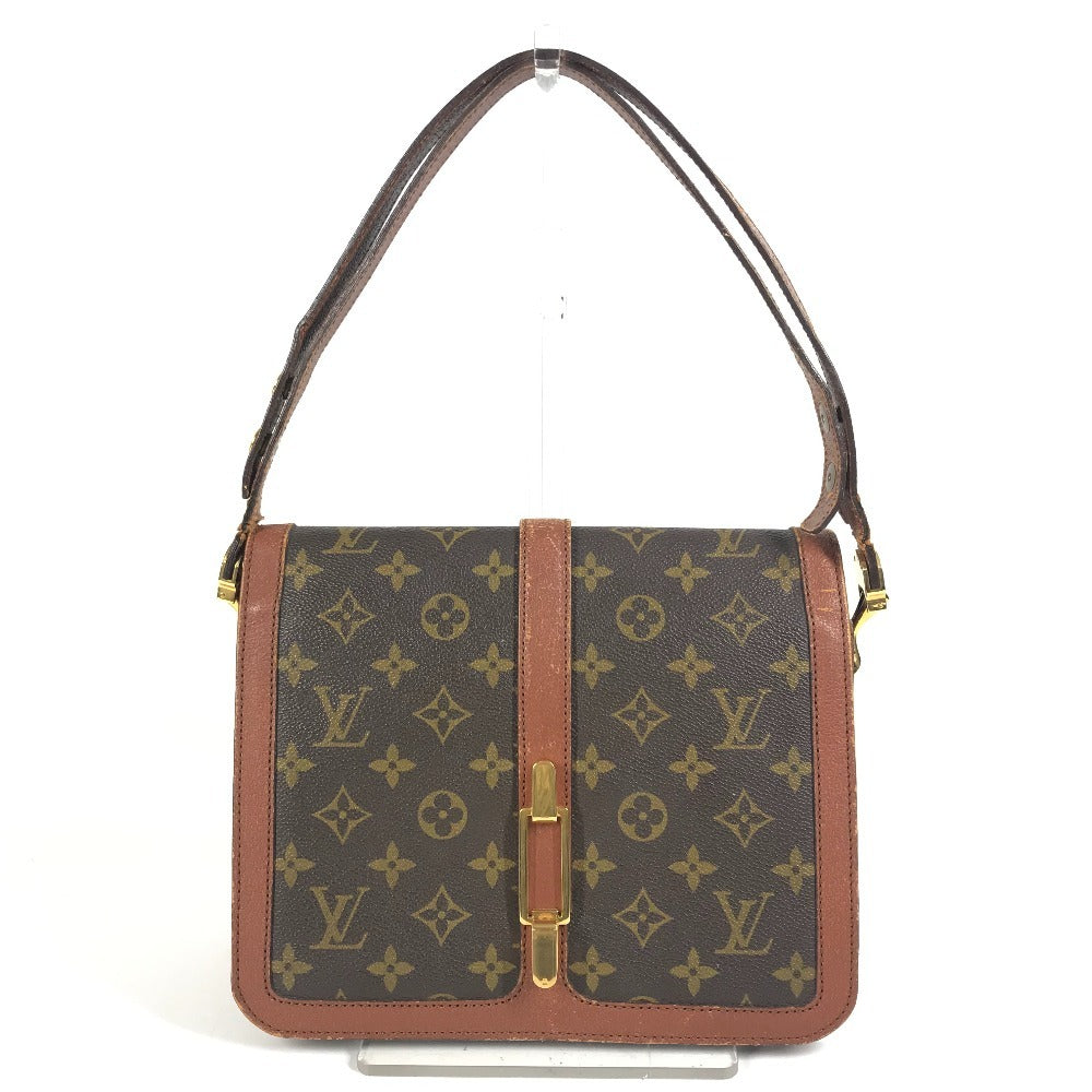 LOUIS VUITTON M51412 Monogram Ron Point Pochette Flap Vintage Shoulder Bag in Monogram Canvas, Unisex, Brown