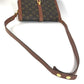 LOUIS VUITTON M51412 Monogram Ron Point Pochette Flap Vintage Shoulder Bag in Monogram Canvas, Unisex, Brown