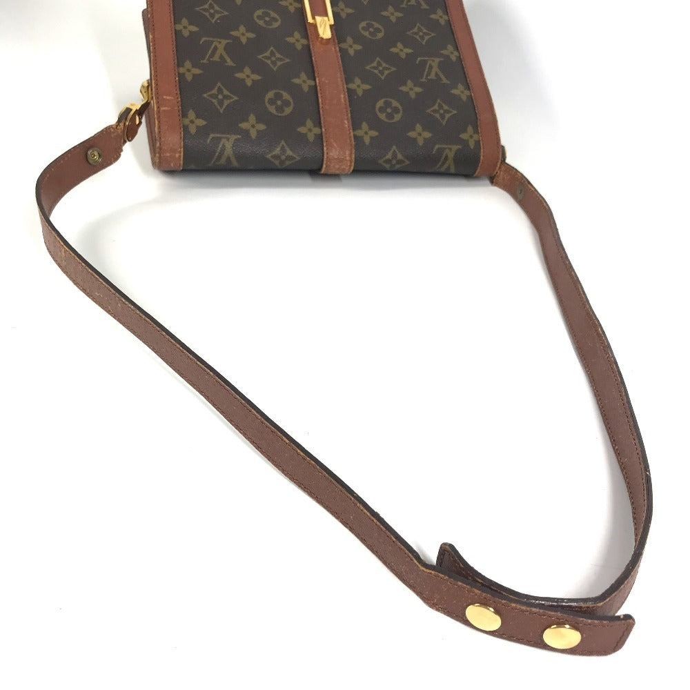 LOUIS VUITTON M51412 Monogram Ron Point Pochette Flap Vintage Shoulder Bag in Monogram Canvas, Unisex, Brown