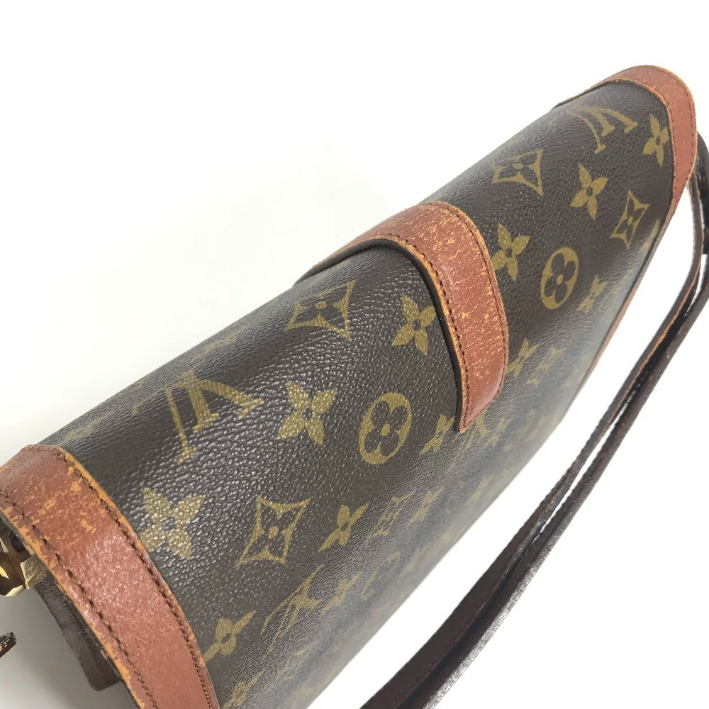 LOUIS VUITTON M51412 Monogram Ron Point Pochette Flap Vintage Shoulder Bag in Monogram Canvas, Unisex, Brown