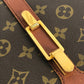 LOUIS VUITTON M51412 Monogram Ron Point Pochette Flap Vintage Shoulder Bag in Monogram Canvas, Unisex, Brown