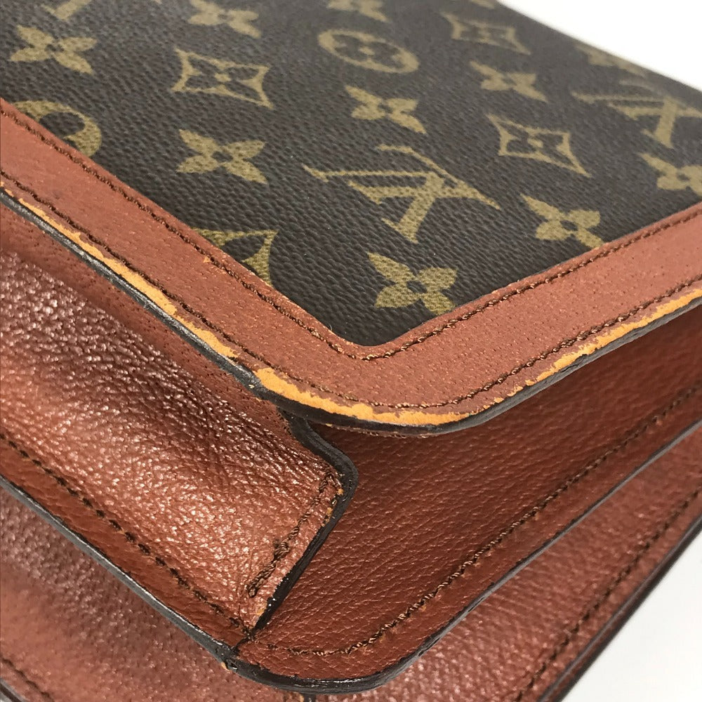 LOUIS VUITTON M51412 Monogram Ron Point Pochette Flap Vintage Shoulder Bag in Monogram Canvas, Unisex, Brown
