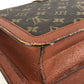 LOUIS VUITTON M51412 Monogram Ron Point Pochette Flap Vintage Shoulder Bag in Monogram Canvas, Unisex, Brown