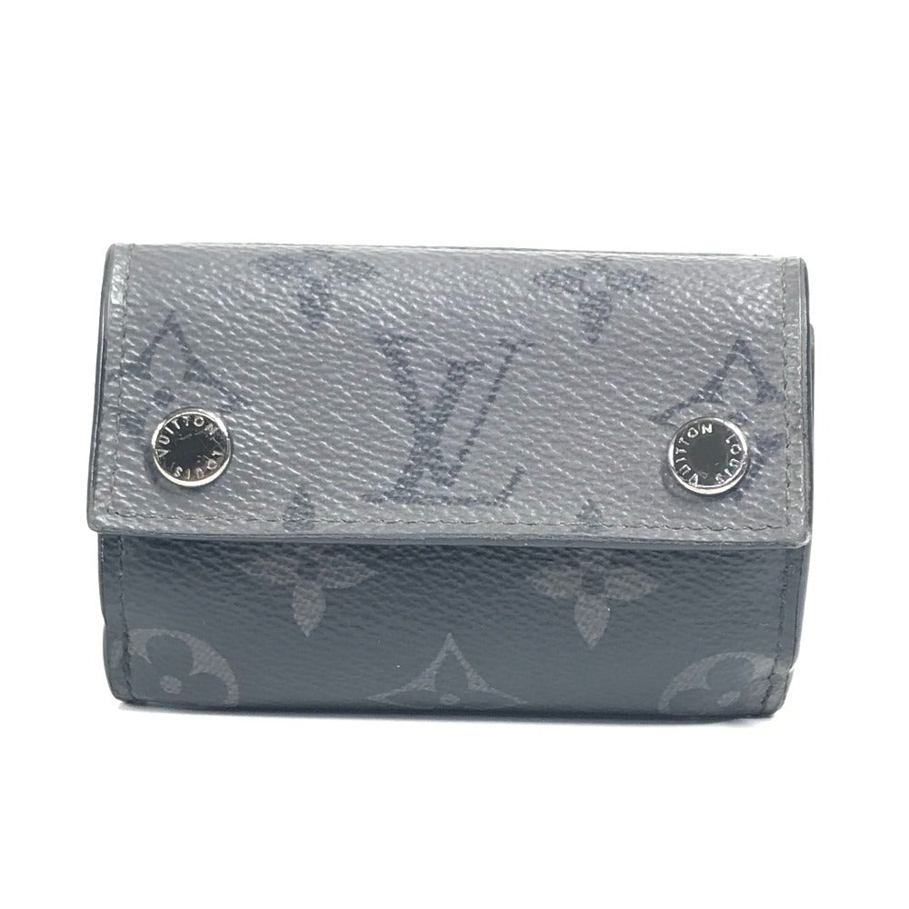 LOUIS VUITTON M45417 Monogram Eclipse Discovery Compact Wallet, Tri-fold Wallet, Monogram Eclipse Canvas, Unisex, Black