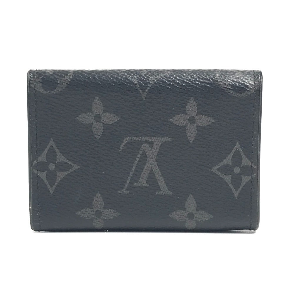 LOUIS VUITTON M45417 Monogram Eclipse Discovery Compact Wallet, Tri-fold Wallet, Monogram Eclipse Canvas, Unisex, Black
