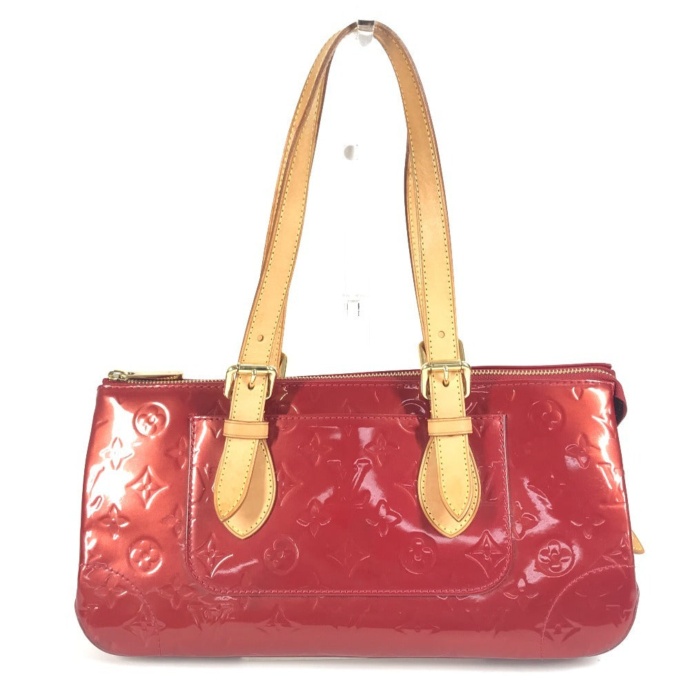 LOUIS VUITTON M93507 Monogram Vernis Rosewood Avenue Tote Shoulder Bag in Monogram Vernis Canvas, Women's Pomme d'Amour, Red