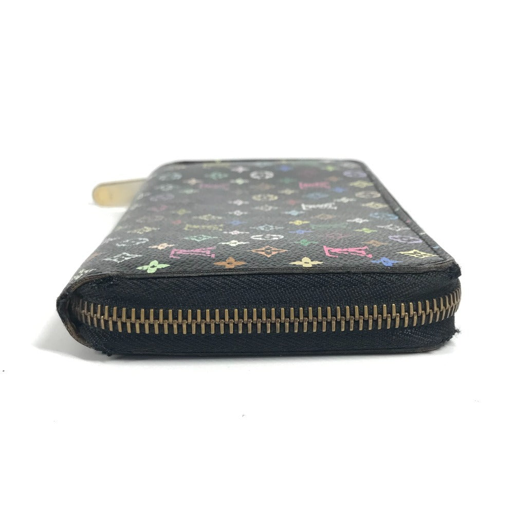 LOUIS VUITTON M60050 Monogram Multicolore Zippy Wallet, Bifold Long Wallet, Monogram Multicolore Canvas, Unisex, Noir, Black