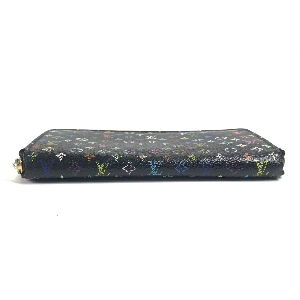LOUIS VUITTON M60050 Monogram Multicolore Zippy Wallet, Bifold Long Wallet, Monogram Multicolore Canvas, Unisex, Noir, Black