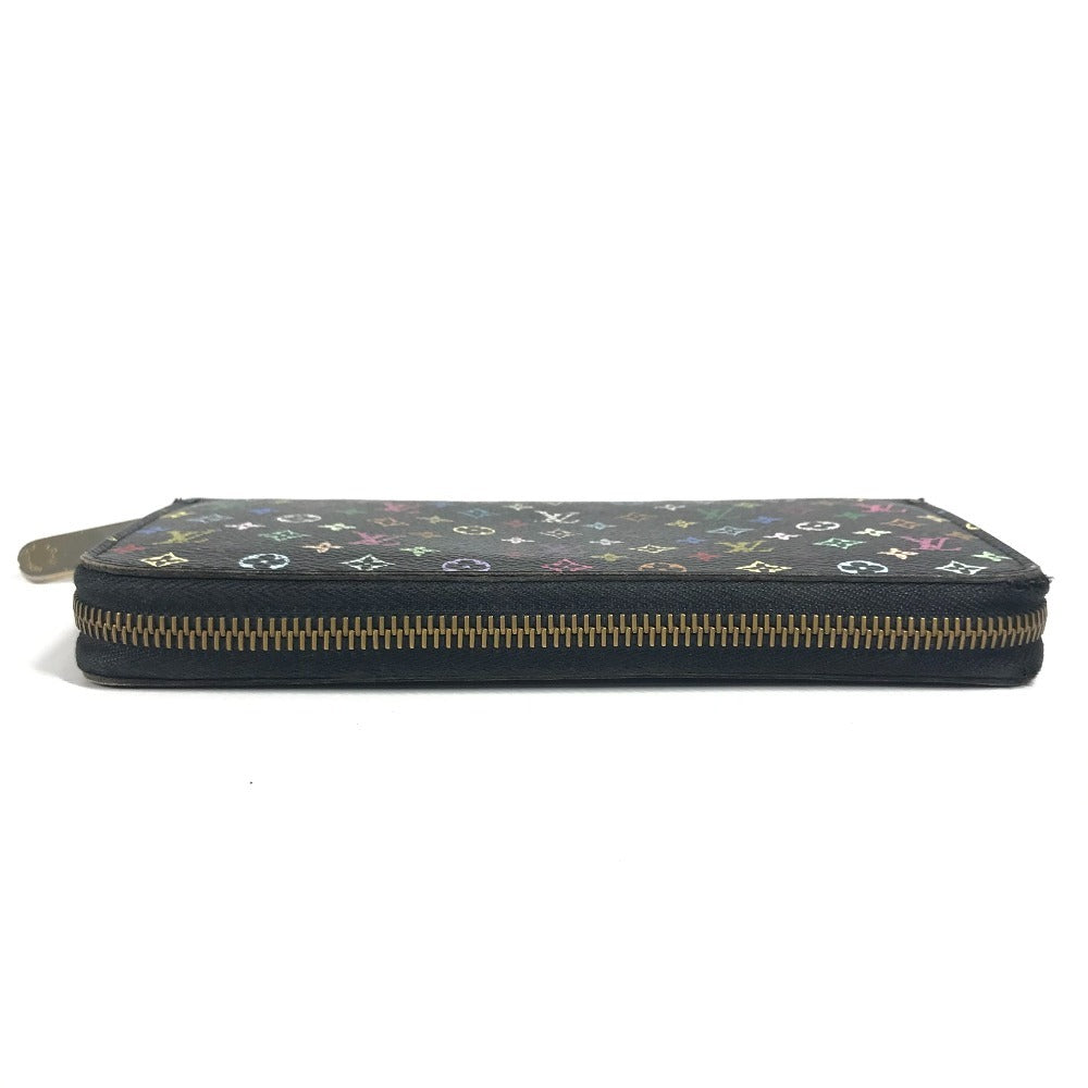 LOUIS VUITTON M60050 Monogram Multicolore Zippy Wallet, Bifold Long Wallet, Monogram Multicolore Canvas, Unisex, Noir, Black