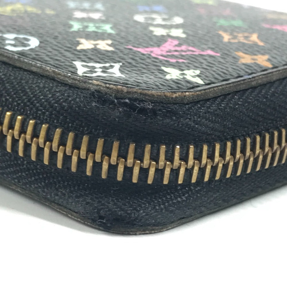 LOUIS VUITTON M60050 Monogram Multicolore Zippy Wallet, Bifold Long Wallet, Monogram Multicolore Canvas, Unisex, Noir, Black