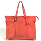 GUCCI 387067 GG Logo Tote Bag, Handbag, Shoulder Bag, Nylon, Unisex, Orange