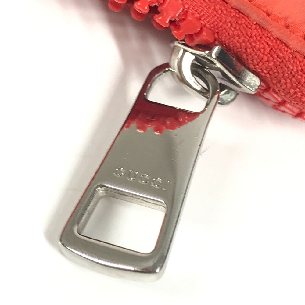 GUCCI 387067 GG Logo Tote Bag, Handbag, Shoulder Bag, Nylon, Unisex, Orange