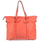 GUCCI 387067 GG Logo Tote Bag, Handbag, Shoulder Bag, Nylon, Unisex, Orange