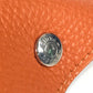 HERMES パンチングロゴ ヴィドポッシュ アクセサリートレイ トレー 雑貨 小物入れ トリヨンクレマンス ユニセックス オレンジ