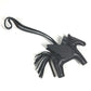 HERMES Horse All Black Keychain Rodeo Pegasus PM Rodeo Pegasus PM Bag Charm, So Black Charm, Anjo Miro, Unisex, Black