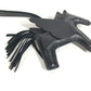 HERMES Horse All Black Keychain Rodeo Pegasus PM Rodeo Pegasus PM Bag Charm, So Black Charm, Anjo Miro, Unisex, Black