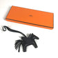 HERMES Horse All Black Keychain Rodeo Pegasus PM Rodeo Pegasus PM Bag Charm, So Black Charm, Anjo Miro, Unisex, Black