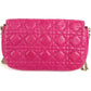 Dior 2-Way Bag, Cannage Logo Clutch Bag, Crossbody Bag, Chain Bag, Shoulder Bag, Leather, Women's, Pink