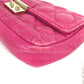 Dior 2-Way Bag, Cannage Logo Clutch Bag, Crossbody Bag, Chain Bag, Shoulder Bag, Leather, Women's, Pink