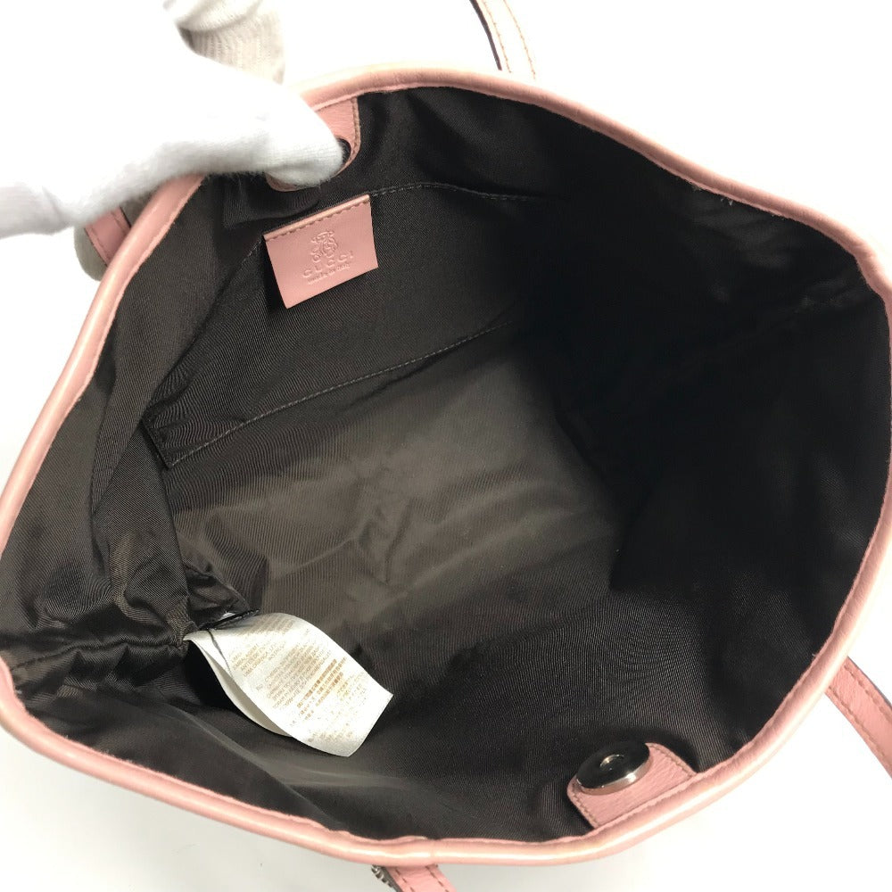 GUCCI 271101 GG Papagalo Parrot Charm Tote Bag/Handbag in GG Canvas/Leather, Kids' Pink