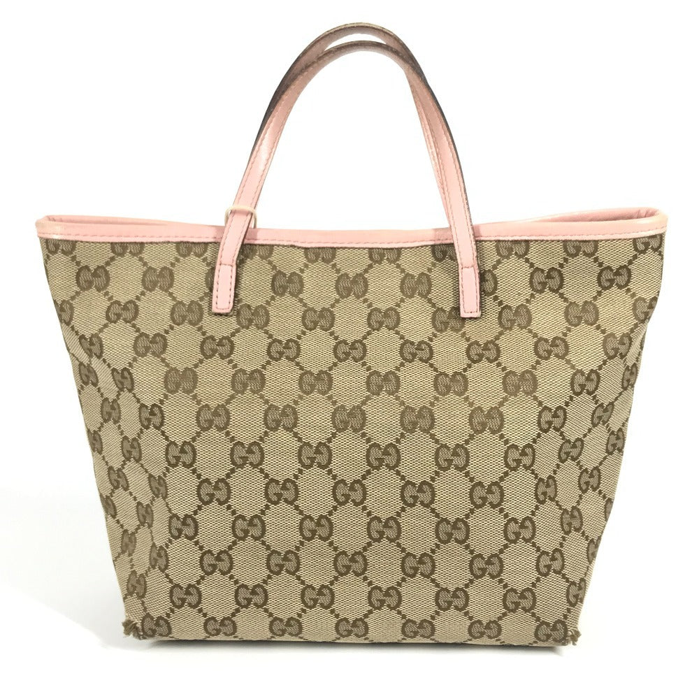 GUCCI 271101 GG Papagalo Parrot Charm Tote Bag/Handbag in GG Canvas/Leather, Kids' Pink
