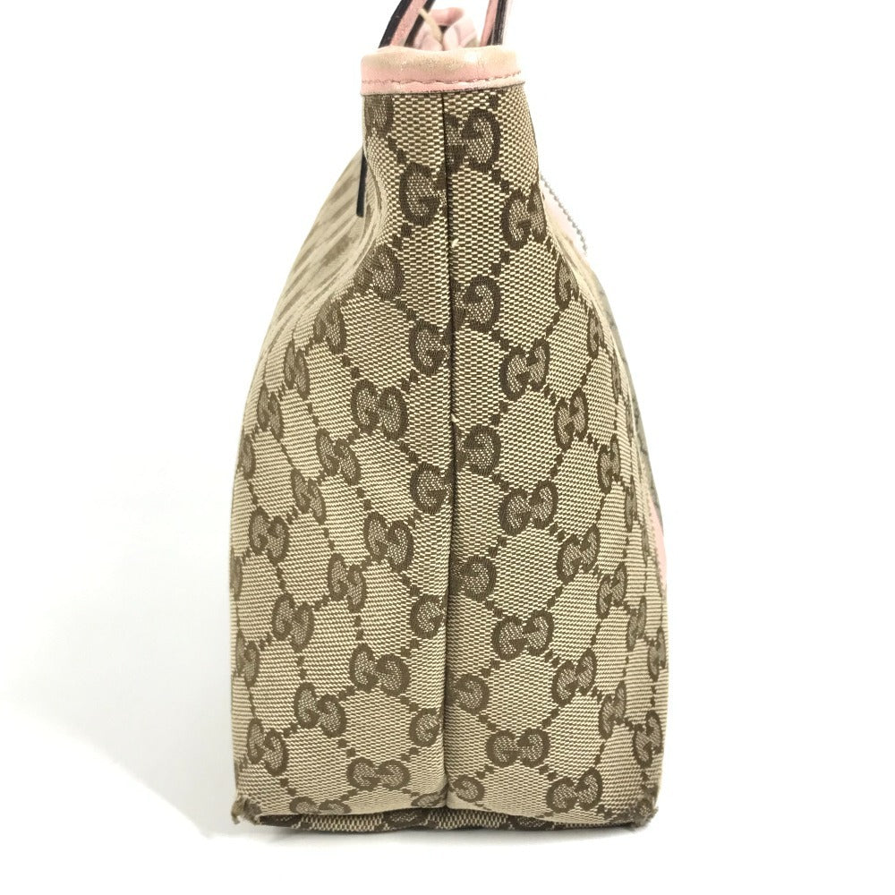GUCCI 271101 GG Papagalo Parrot Charm Tote Bag/Handbag in GG Canvas/Leather, Kids' Pink