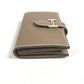 HERMES Bearn H Logo Business Card Case, Pass Case, Bifold Card Case, Leather, Unisex, Etoupe, Beige