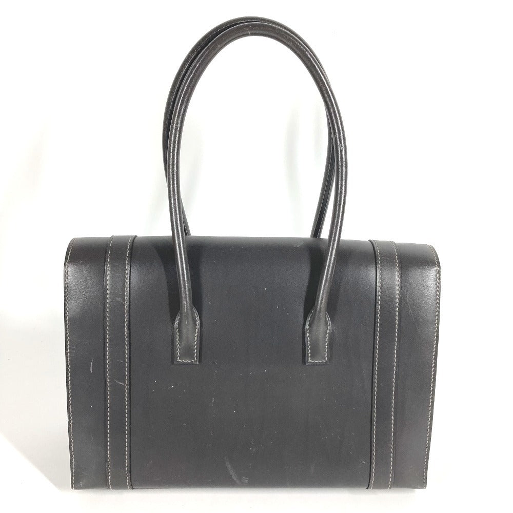 HERMES H金具 ドラッグ27 ドラッグ 27 カバン トートバッグ ハンドバッグ レザー ユニセックス グレー