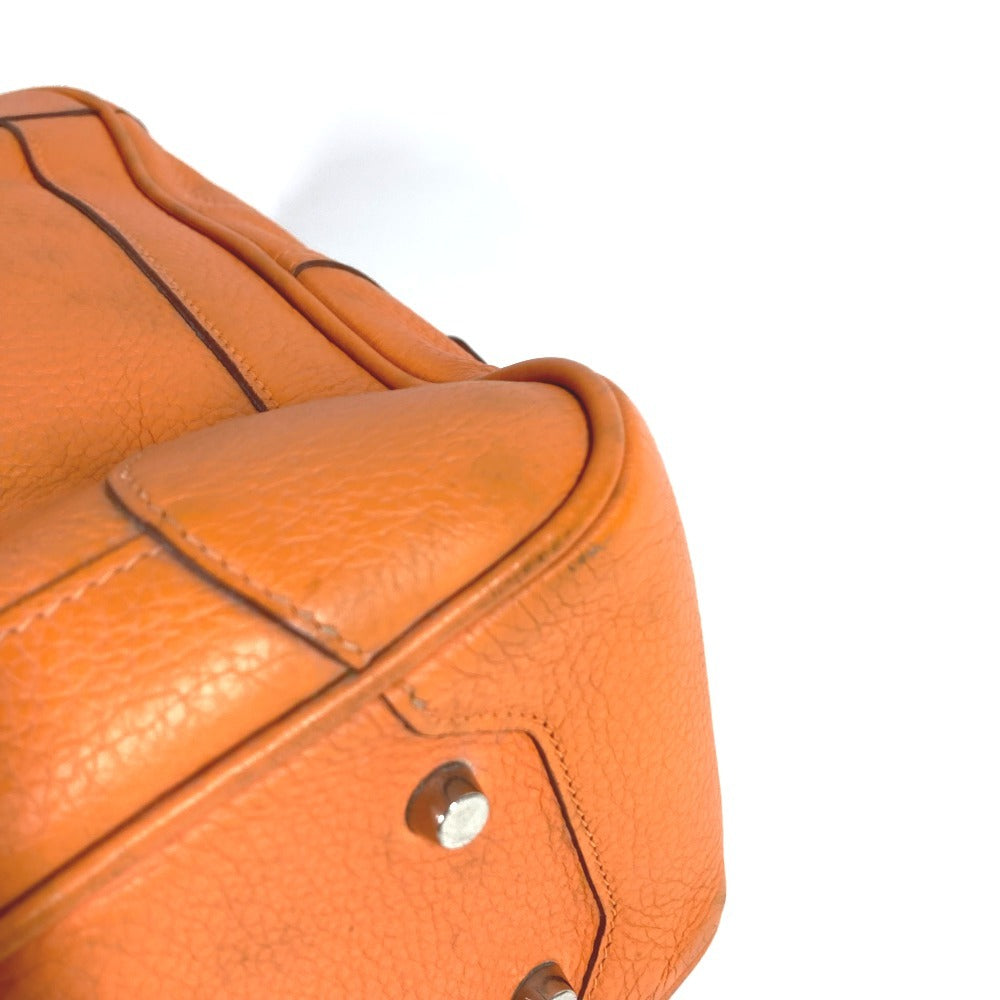 HERMES Omnibus MM Boston Bag, Omnibus MM, Tote Bag, Handbag, Leather, Unisex, Orange