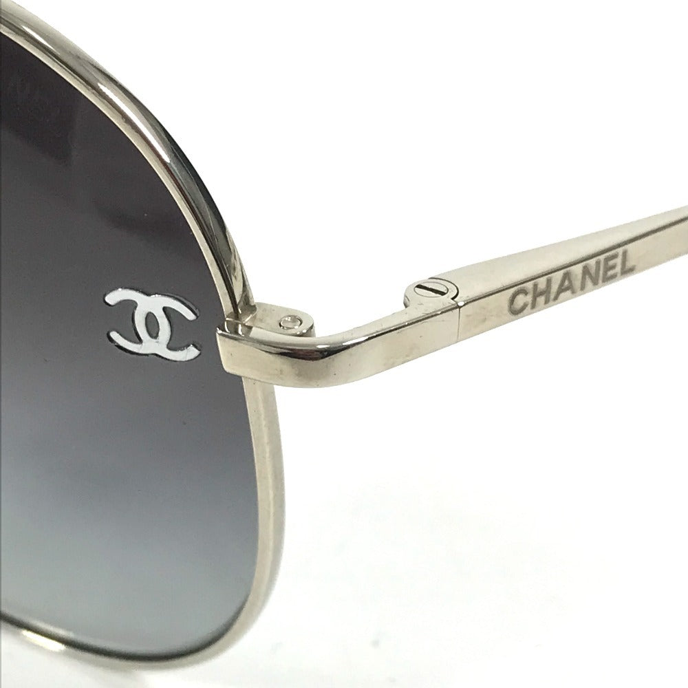 CHANEL 4189-T แว่นกันแดดโลโก้ CC ทรงหยดน้ำ, โคโค่มาร์ก, แว่นตา, แว่นสายตา, แว่นกันแดดโลหะ, ยูนิเซ็กซ์, สีดำ