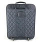 CHANEL A33107 パリ ニューヨークライン マトラッセ キルティング CC ロゴ ココマーク スーツケース 2輪 旅行バッグ キャリーバッグ レザー/ナイロン ユニセックス ブラック