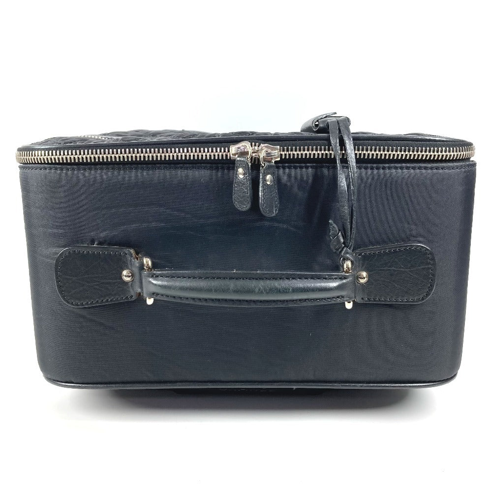 CHANEL A33107 パリ ニューヨークライン マトラッセ キルティング CC ロゴ ココマーク スーツケース 2輪 旅行バッグ キャリーバッグ レザー/ナイロン ユニセックス ブラック
