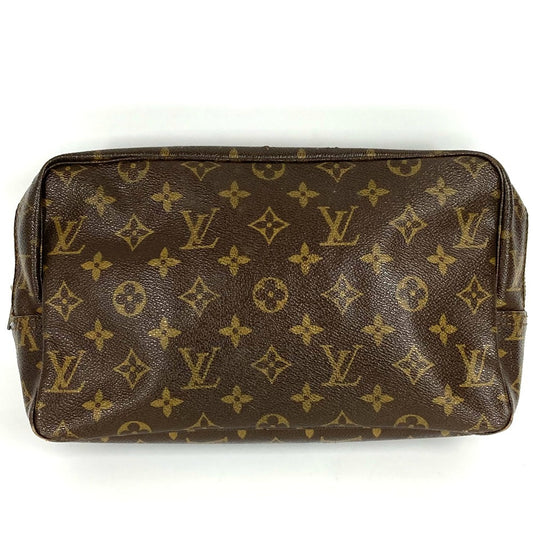 LOUIS VUITTON M47522 モノグラム トゥルーストワレット28 トゥルーストワレット 28 メイクポーチ 化粧ポーチ クラッチバッグ セカンドバッグ 化粧ポーチ モノグラムキャンバス ユニセックス ブラウン