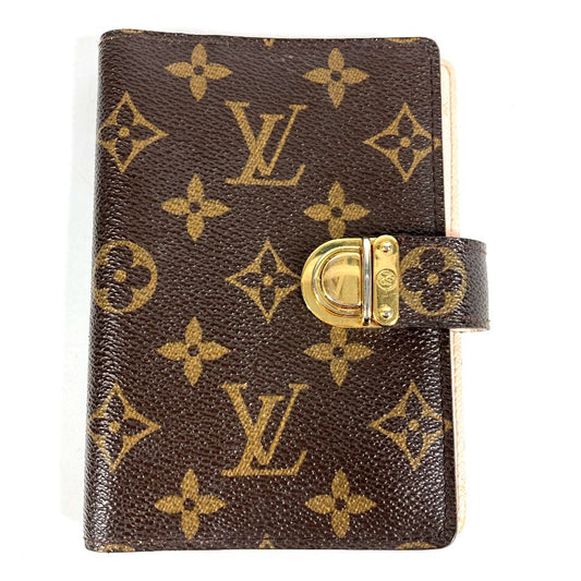 LOUIS VUITTON R21013 モノグラム アジェンダPM アジェンダ PM アジェンダコアラ システム手帳 ステーショナリー 手帳カバー モノグラムキャンバス ユニセックス ブラウン