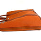 HERMES Garden File PM Vertical Tote Bag, Handbag, 2-Way Bag, Shoulder Bag, Leather/Canvas, Women's, Orange