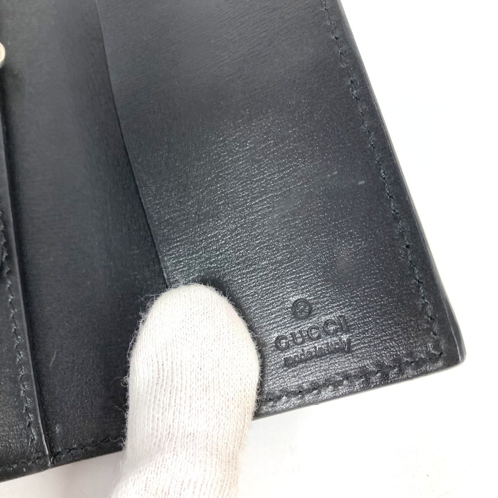GUCCI 435305 GGマーモント GG ロゴ 6P キーリング 6ポイント 鍵 キーケース レザー ユニセックス ブラック