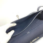 HERMES Kelly Depeche 25 Second Bag Pouch Bag Flap Clutch Bag Togo Unisex Navy