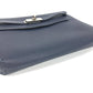 HERMES Kelly Depeche 25 Second Bag Pouch Bag Flap Clutch Bag Togo Unisex Navy