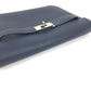 HERMES Kelly Depeche 25 Second Bag Pouch Bag Flap Clutch Bag Togo Unisex Navy